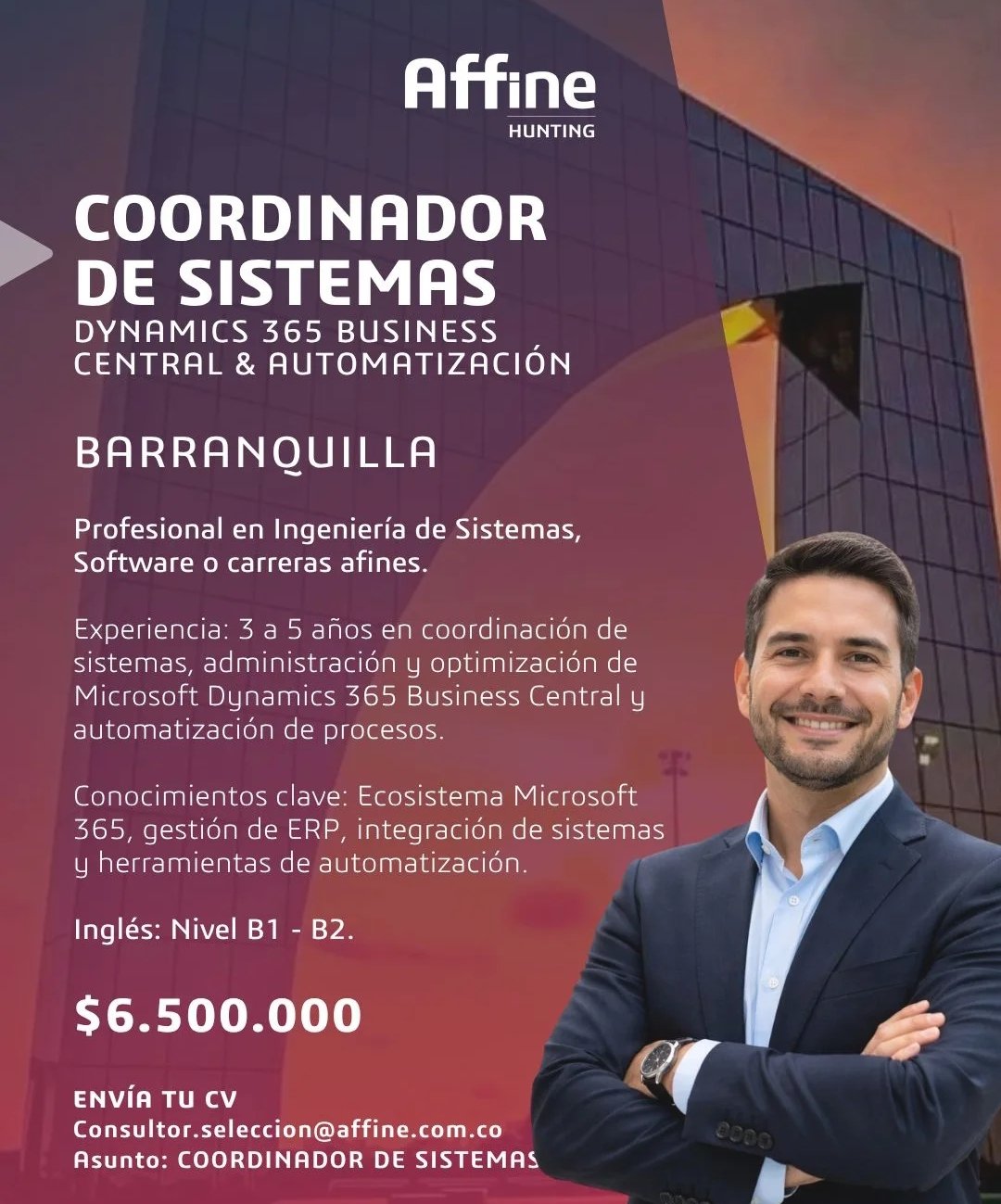 Coordinador de Sistemas – Dynamics 365 Business Central & Automatización