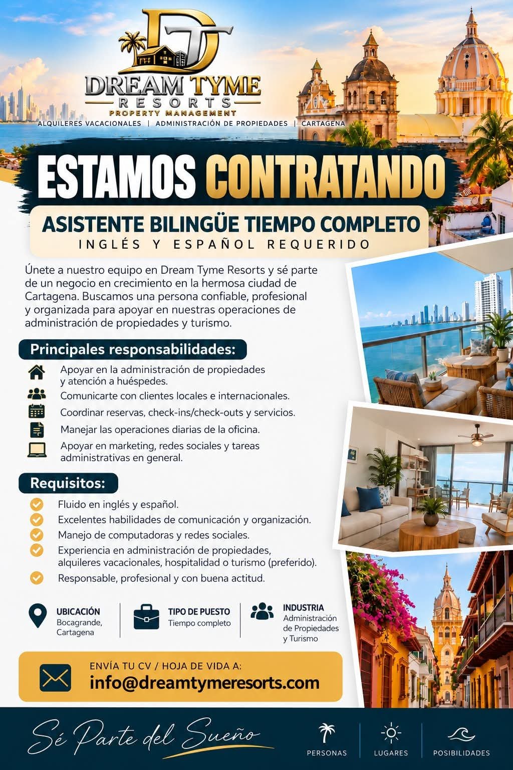 Asistente Bilingüe Tiempo Completo