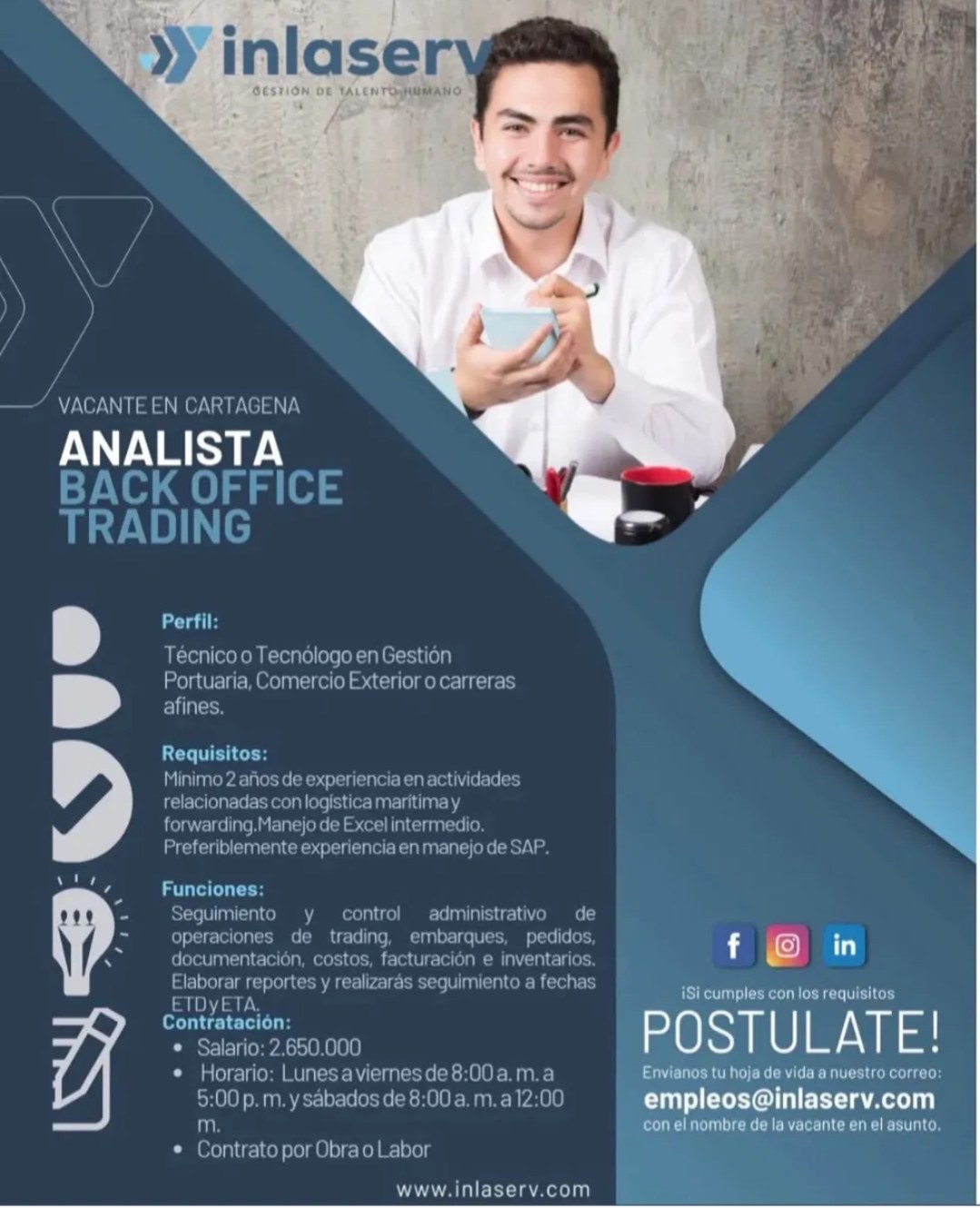 Analista Back Office Trading