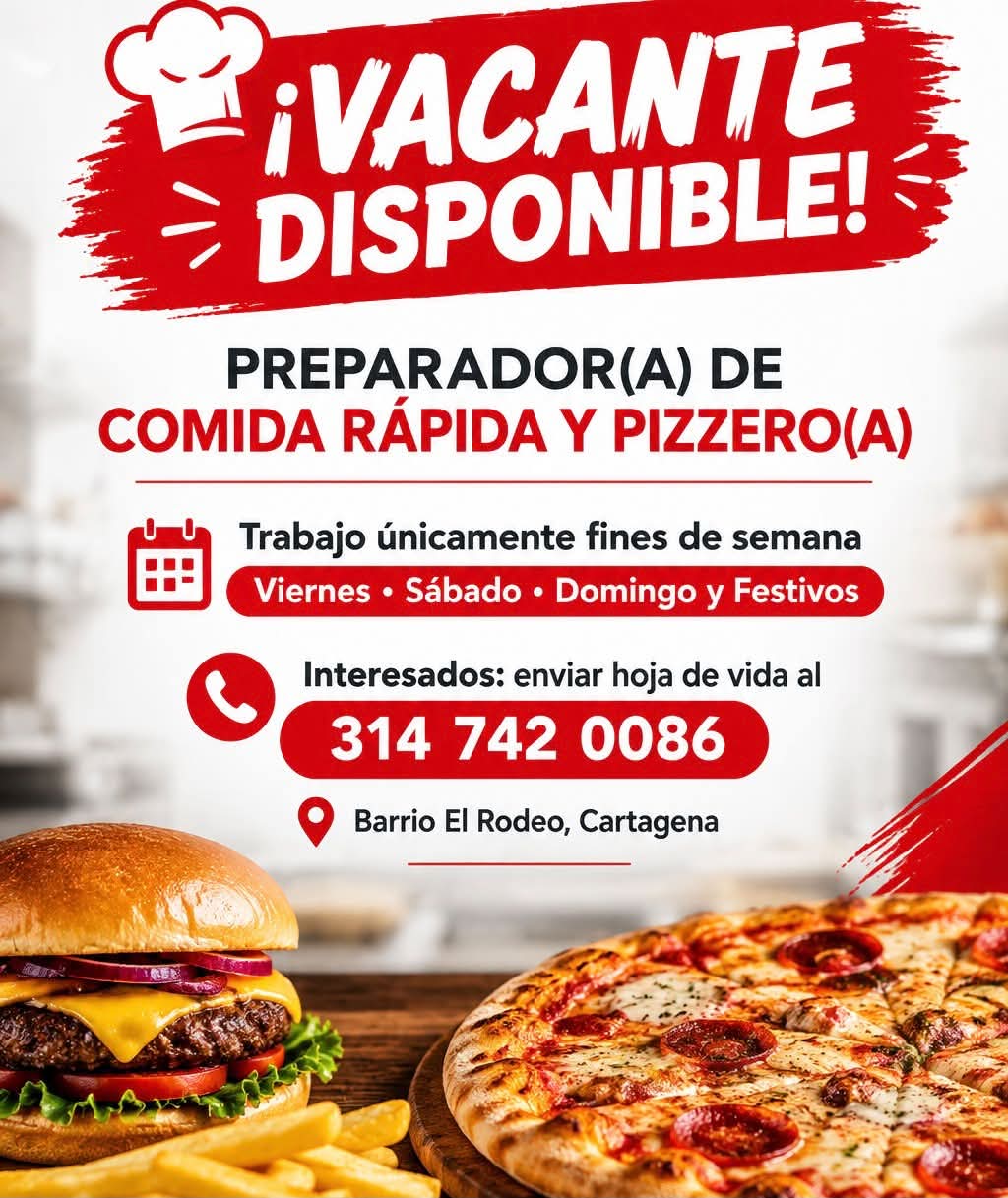 Preparador(a) de comida rápida y pizzero(a)