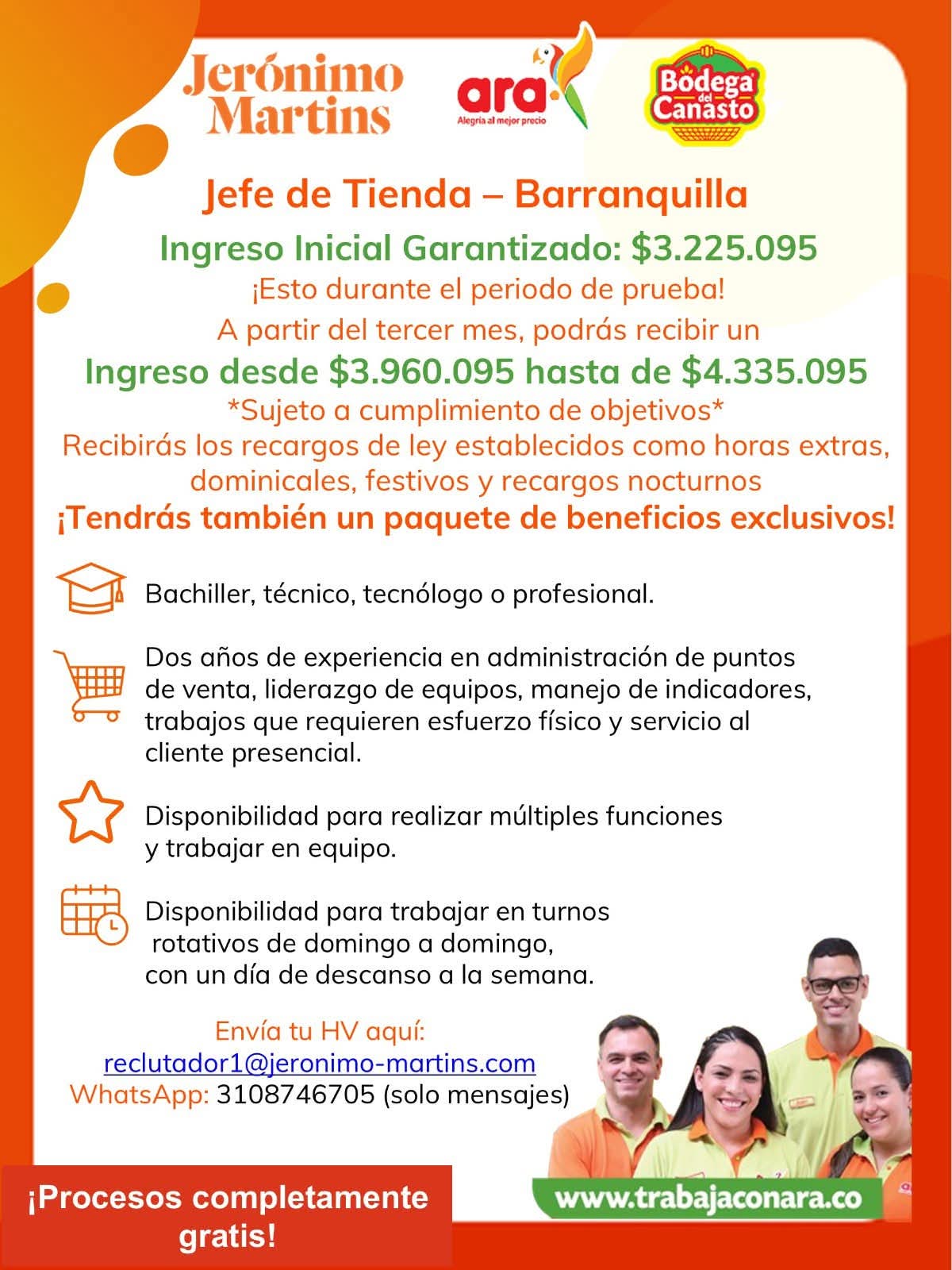 Jefe de Tienda