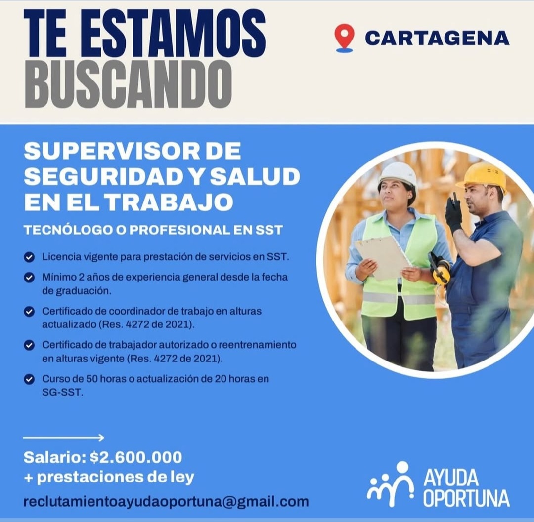 Supervisor de Seguridad y Salud en el Trabajo
