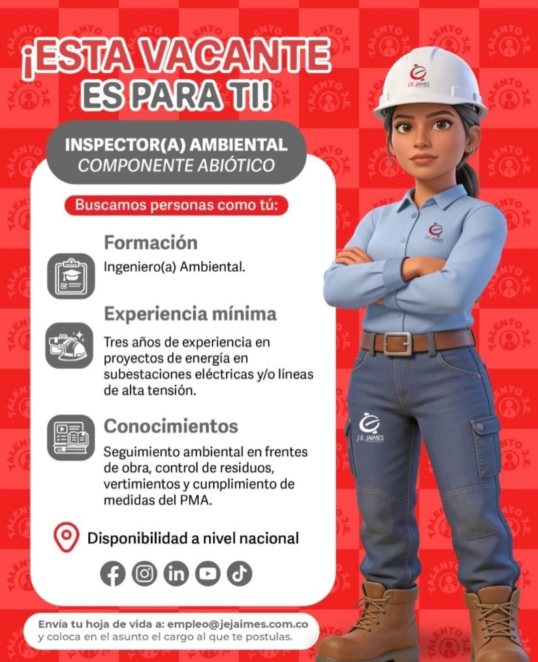 Inspector(a) Ambiental Componente Abiótico