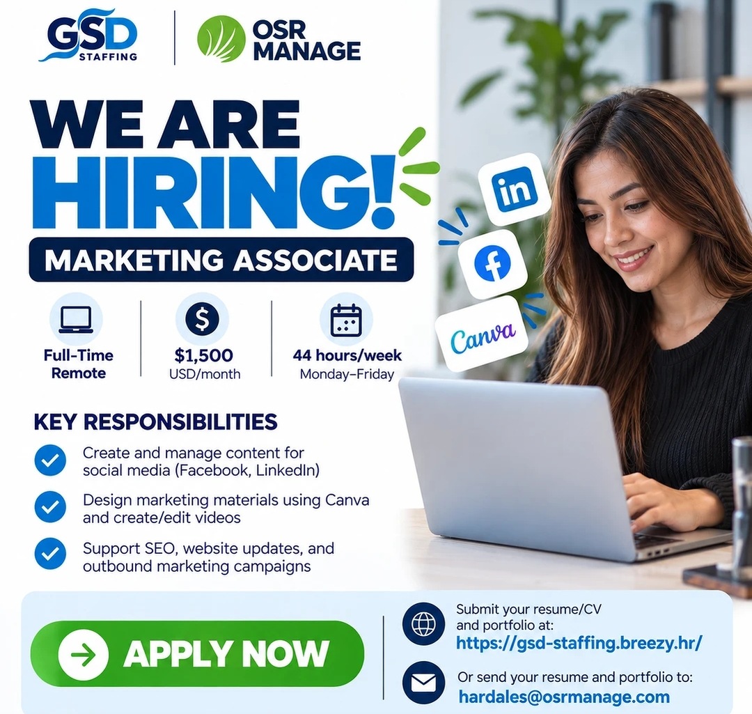Marketing Associate (full-time remote)