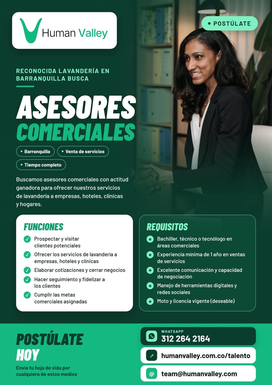 Asesores Comerciales (lavandería)
