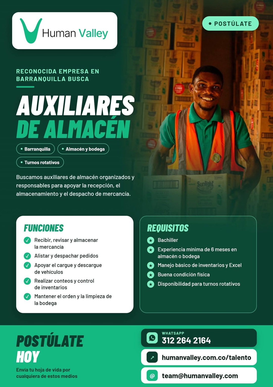 Auxiliares de Almacén