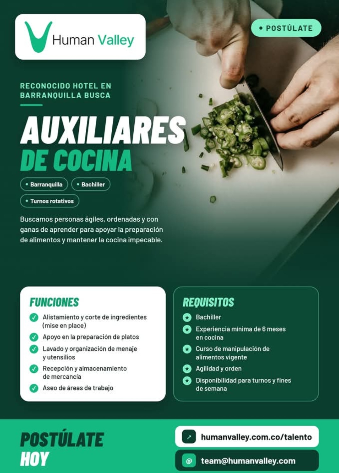 Auxiliares de Cocina (hotel)