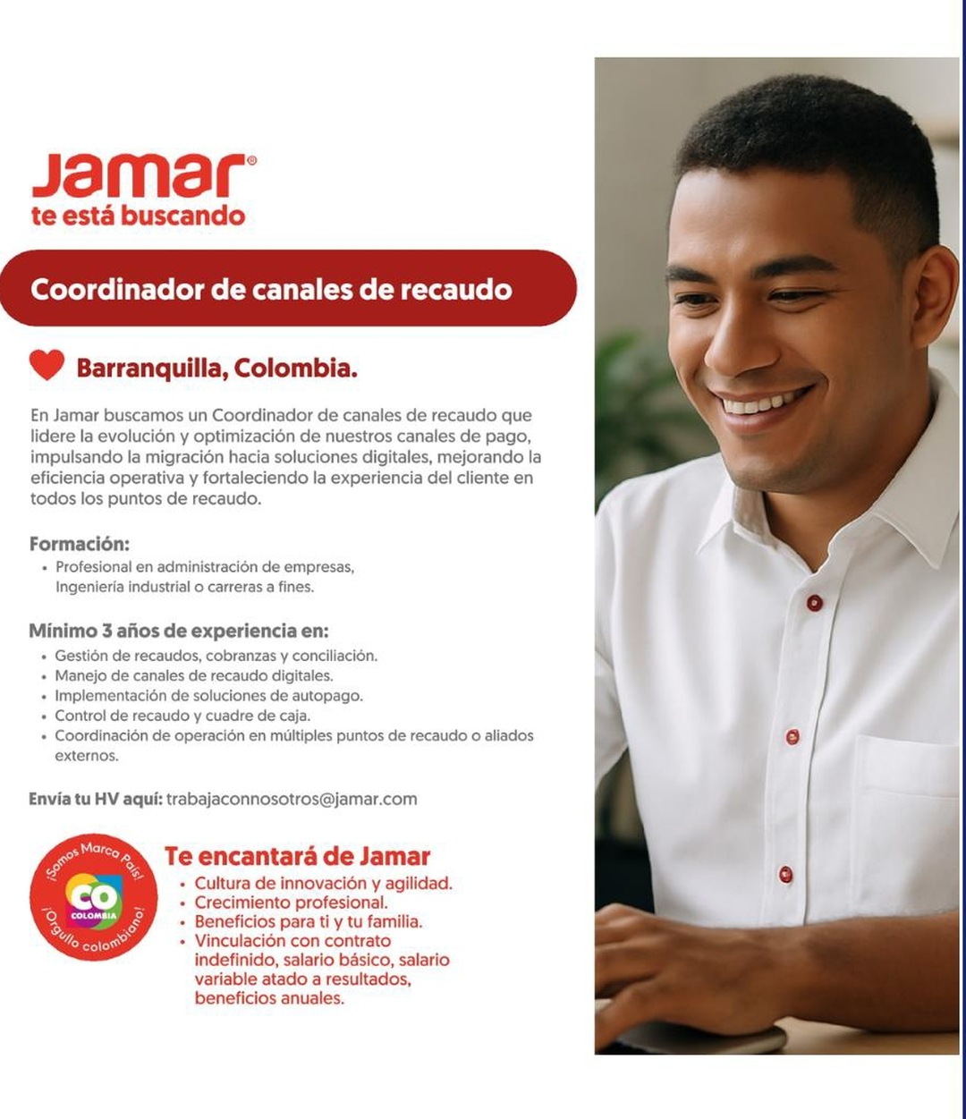 Coordinador de Canales de Recaudo