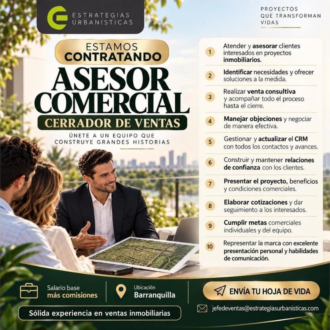 Asesor Comercial - Cerrador de Ventas