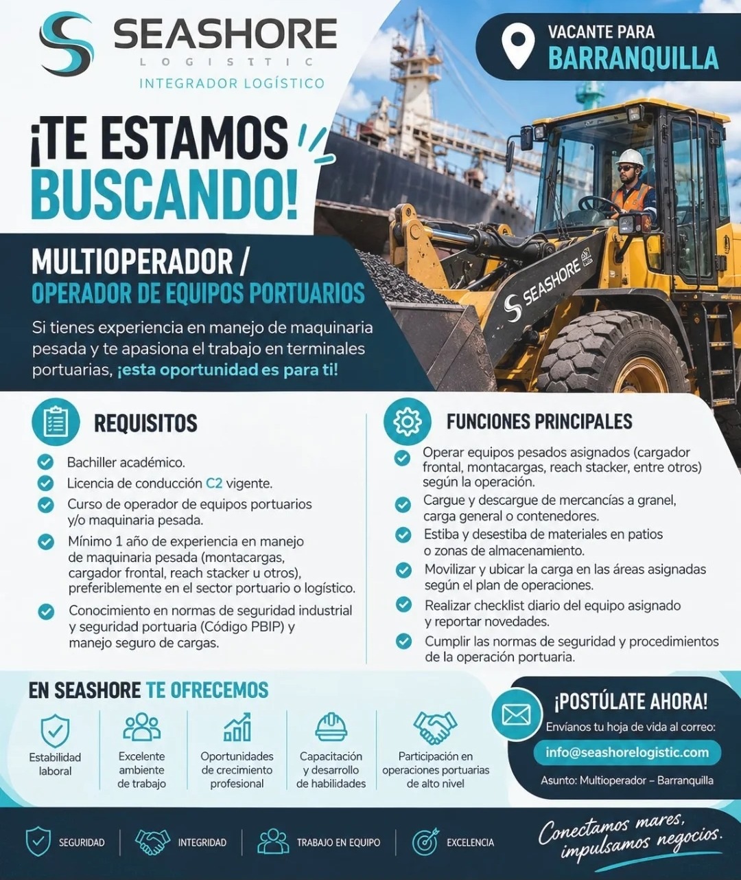Multioperador / Operador de equipos portuarios