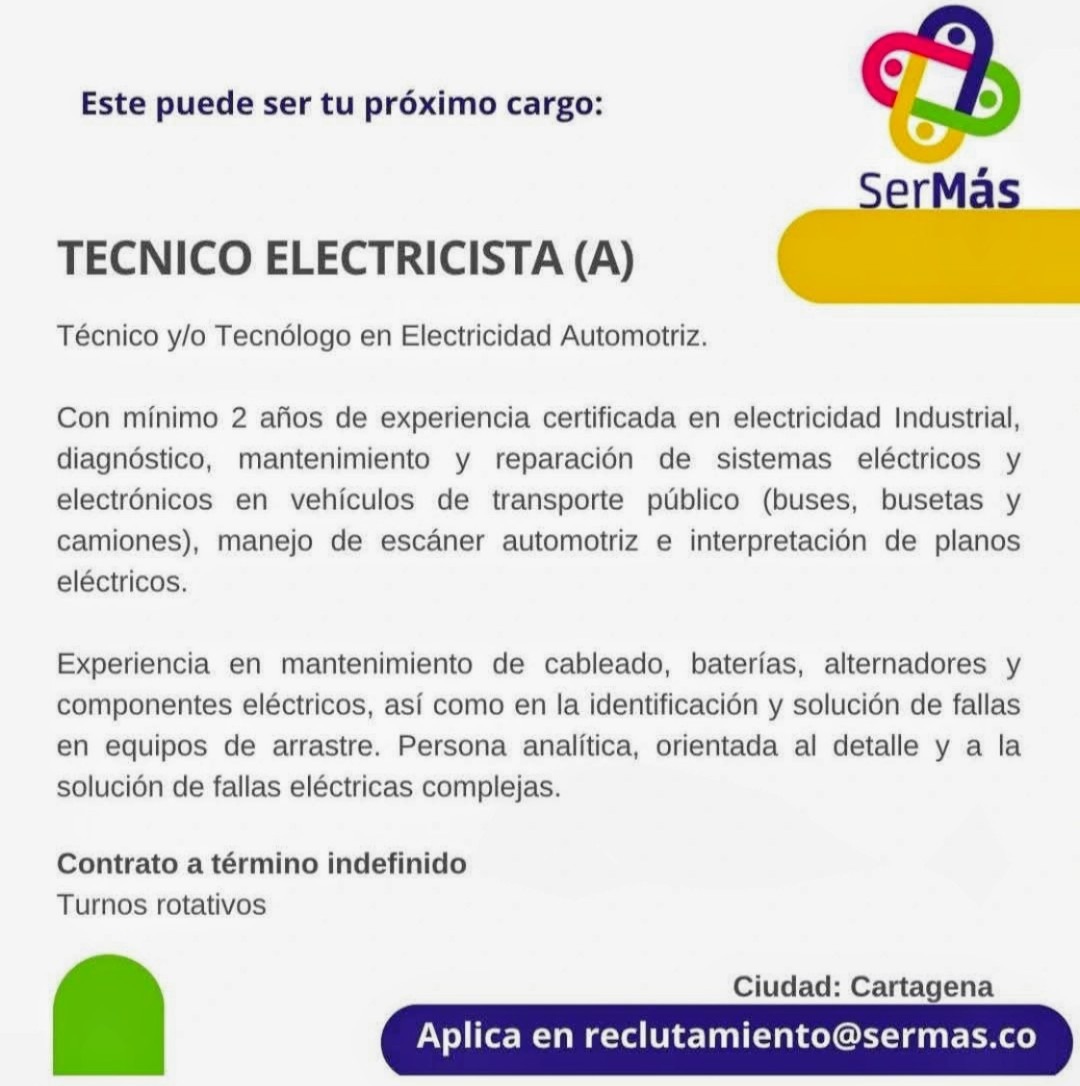 Técnico electricista (A)