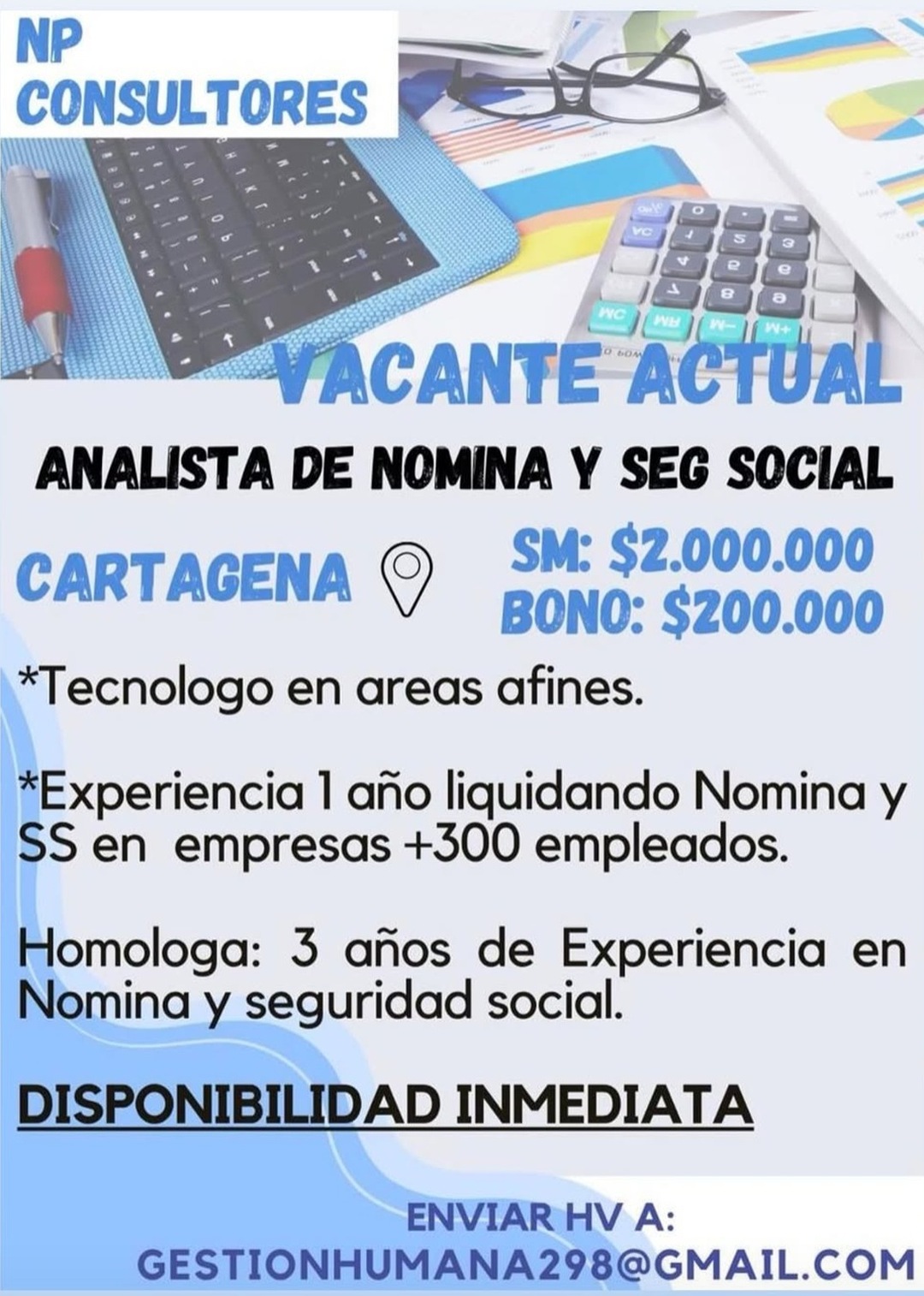 Analista de nómina y seguridad social