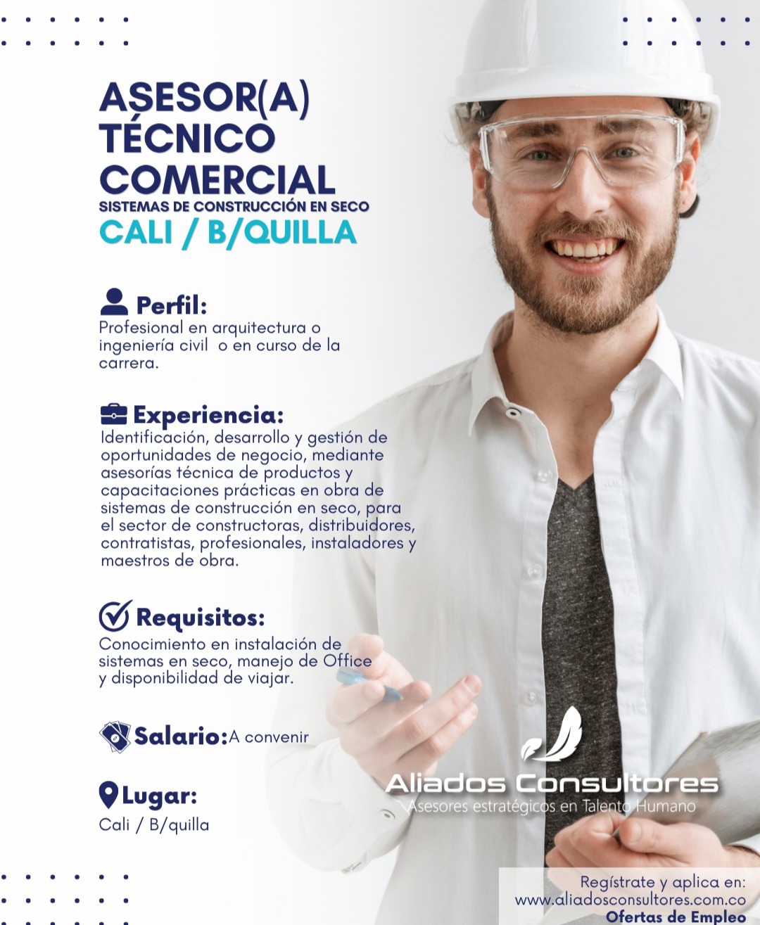 Asesor(a) Técnico Comercial - Sistemas de Construcción en Seco