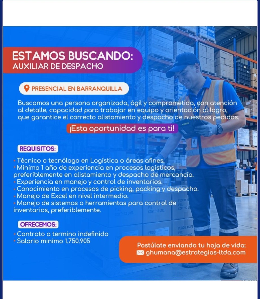 Auxiliar de Despacho