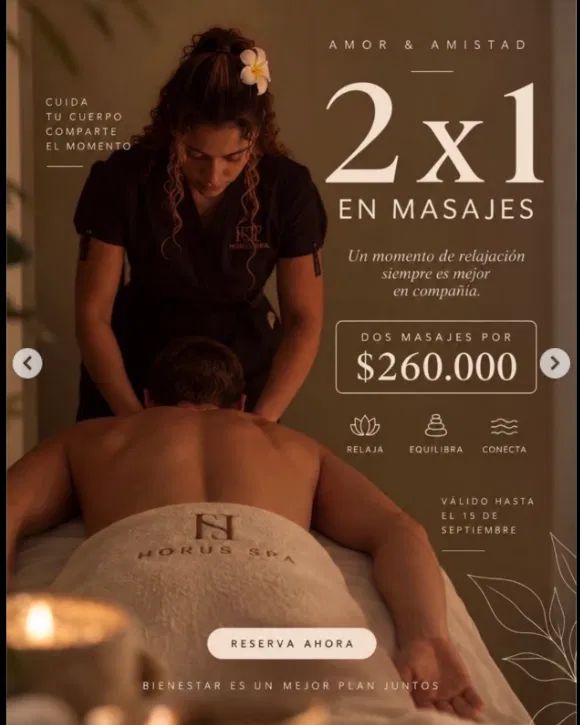 Horus Spa — 2x1 en Masajes
