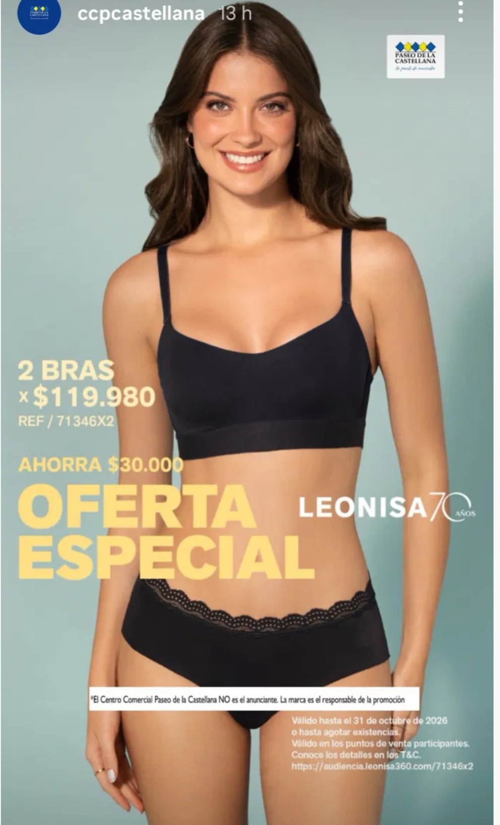 2 bras por $119.980 — Leonisa