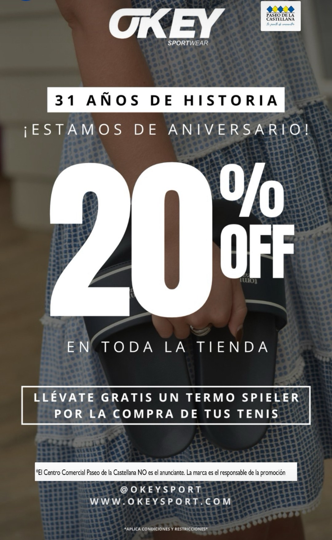 Aniversario: 20% OFF en toda la tienda — Okey Sportwear
