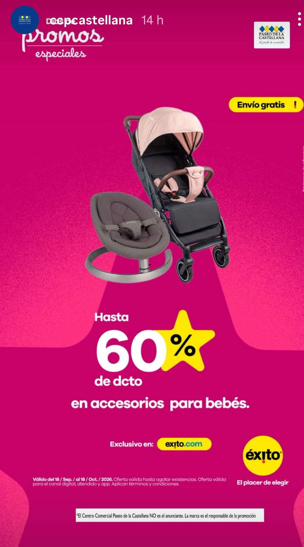 Hasta 60% en accesorios para bebés — Éxito (solo en exito.com)