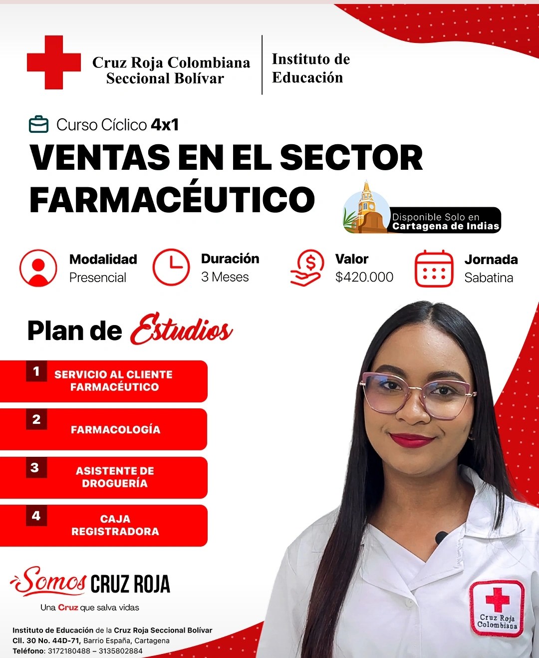 Curso Ventas en el sector farmacéutico — Cruz Roja Bolívar