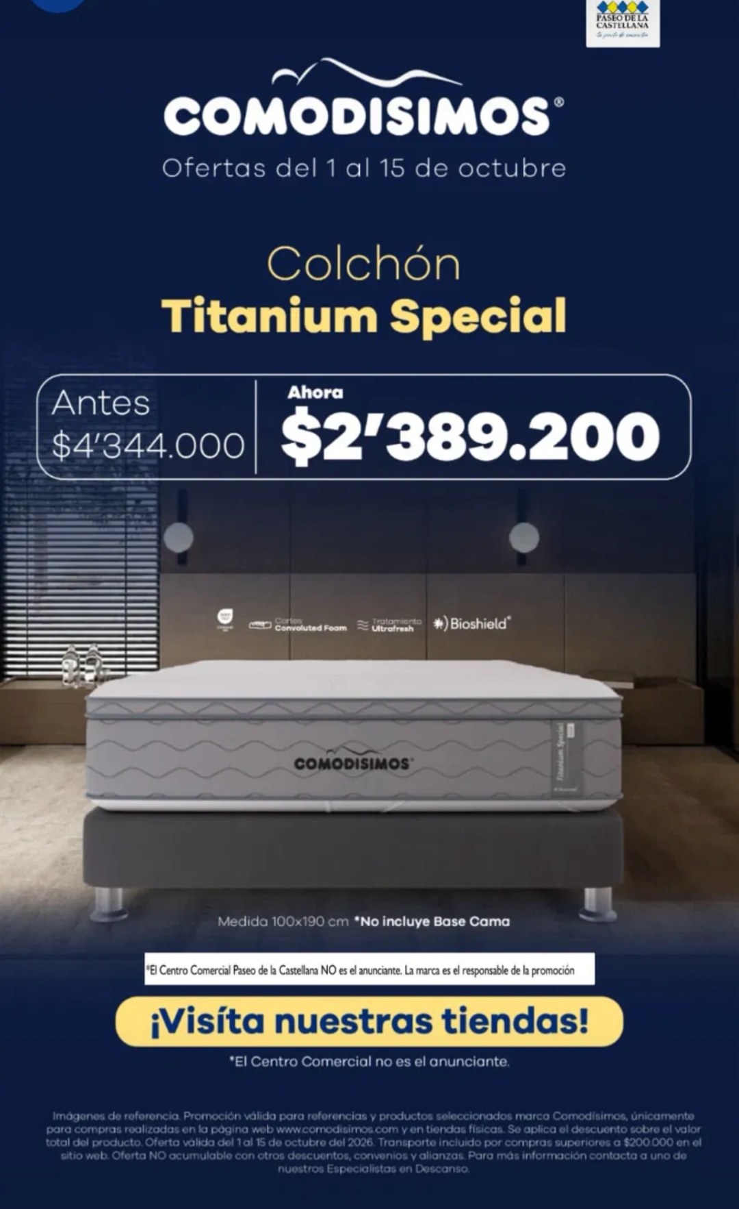Colchón Titanium Special a $2.389.200 — Comodísimos