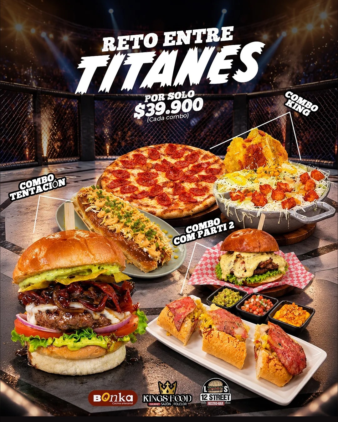 “Reto entre Titanes”: combos por $39.900 — Bonka Cocina Artesanal