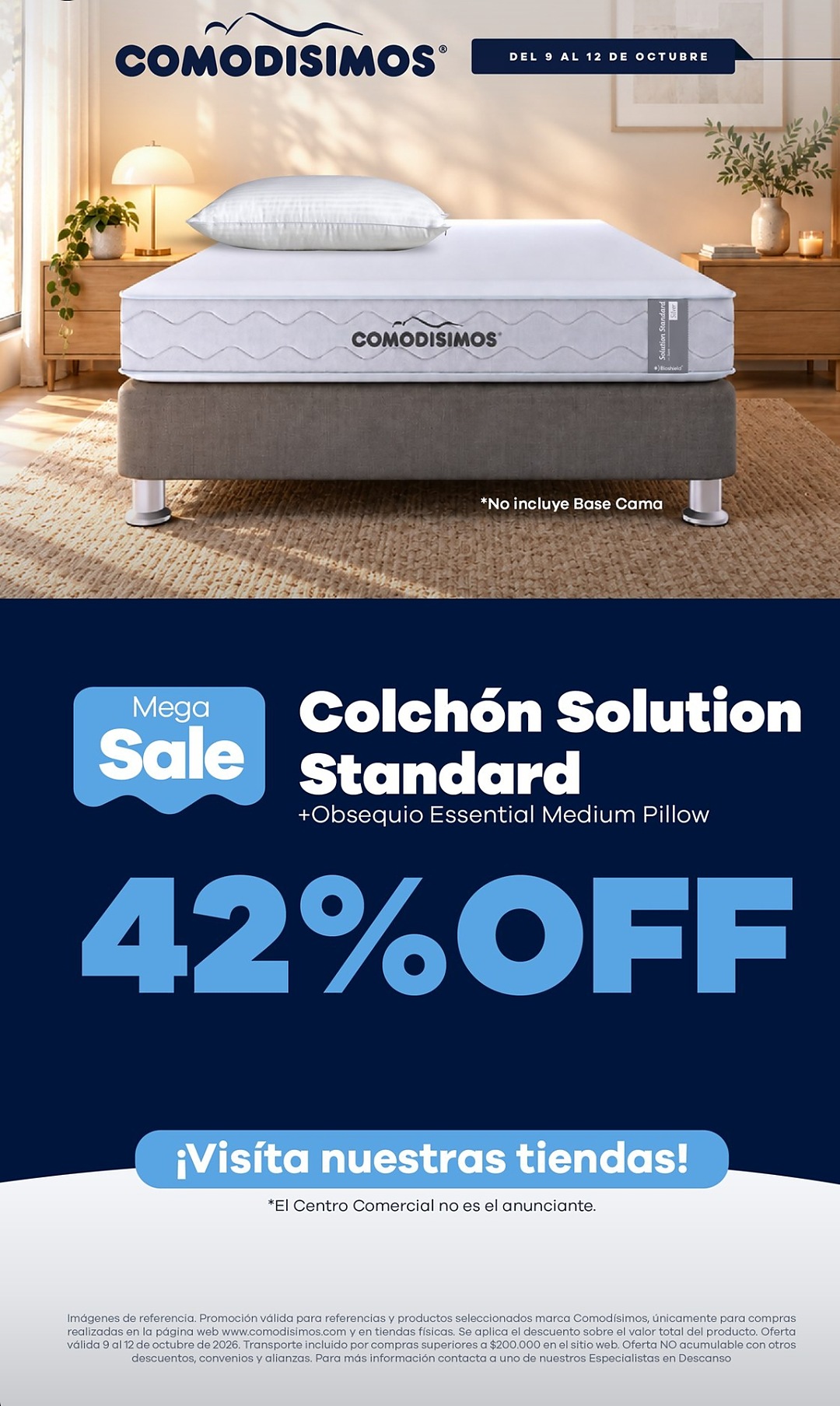 Colchón Solution Standard 42% OFF + almohada — Comodísimos