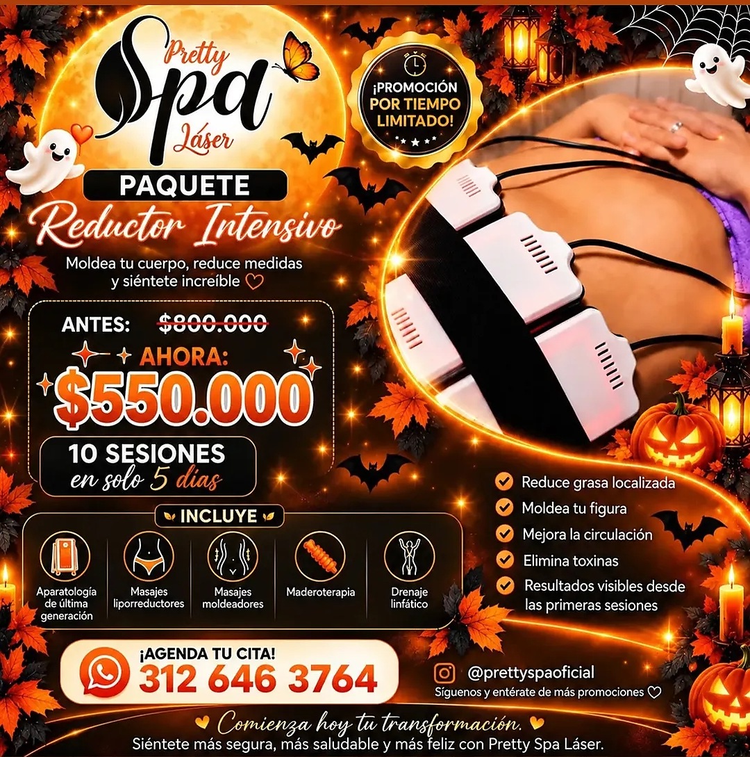 Reductor Intensivo, 10 sesiones en 5 días: $550.000 — Pretty Spa Láser
