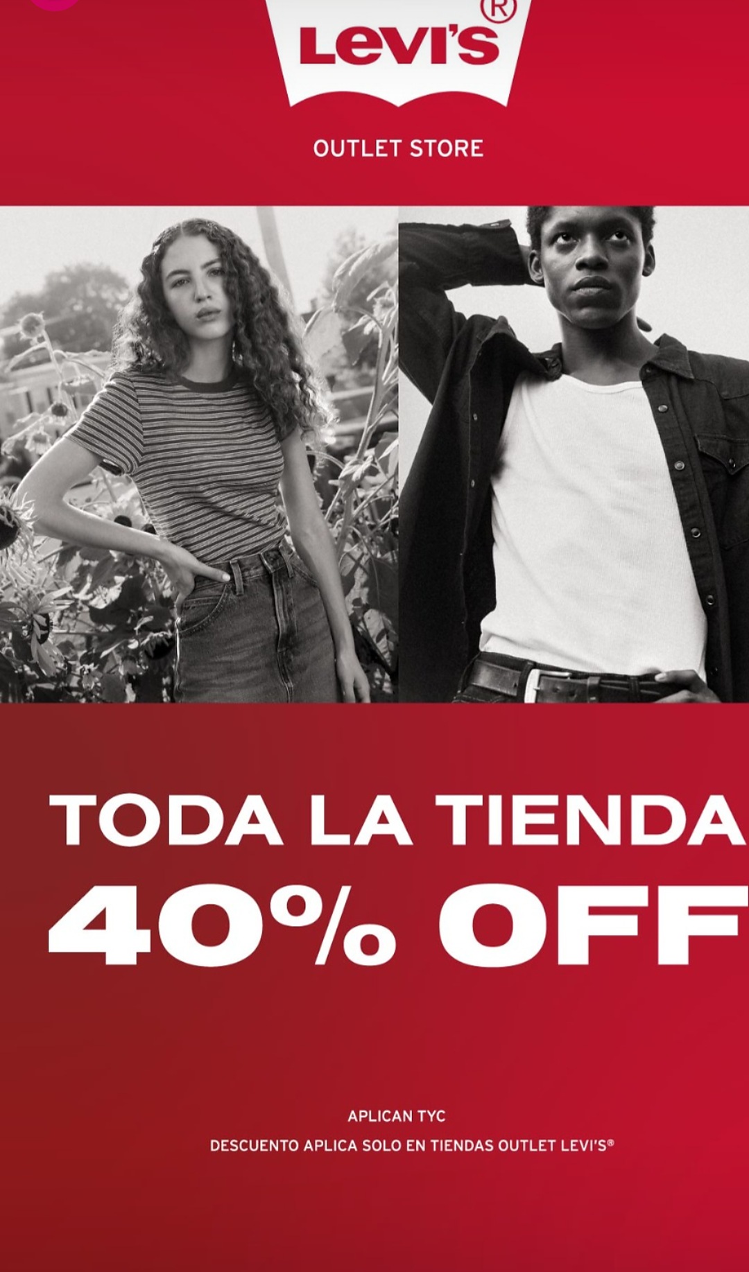 Toda la tienda 40% OFF — Levi's Outlet (Único)