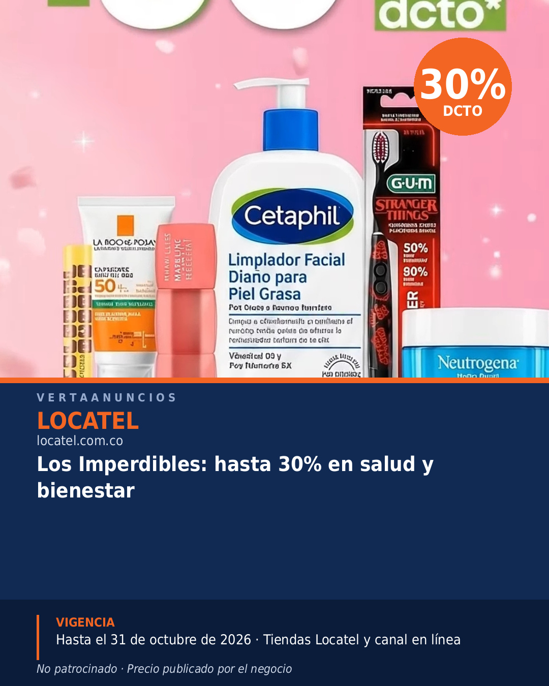 Los Imperdibles: hasta 30% en salud y bienestar — Locatel