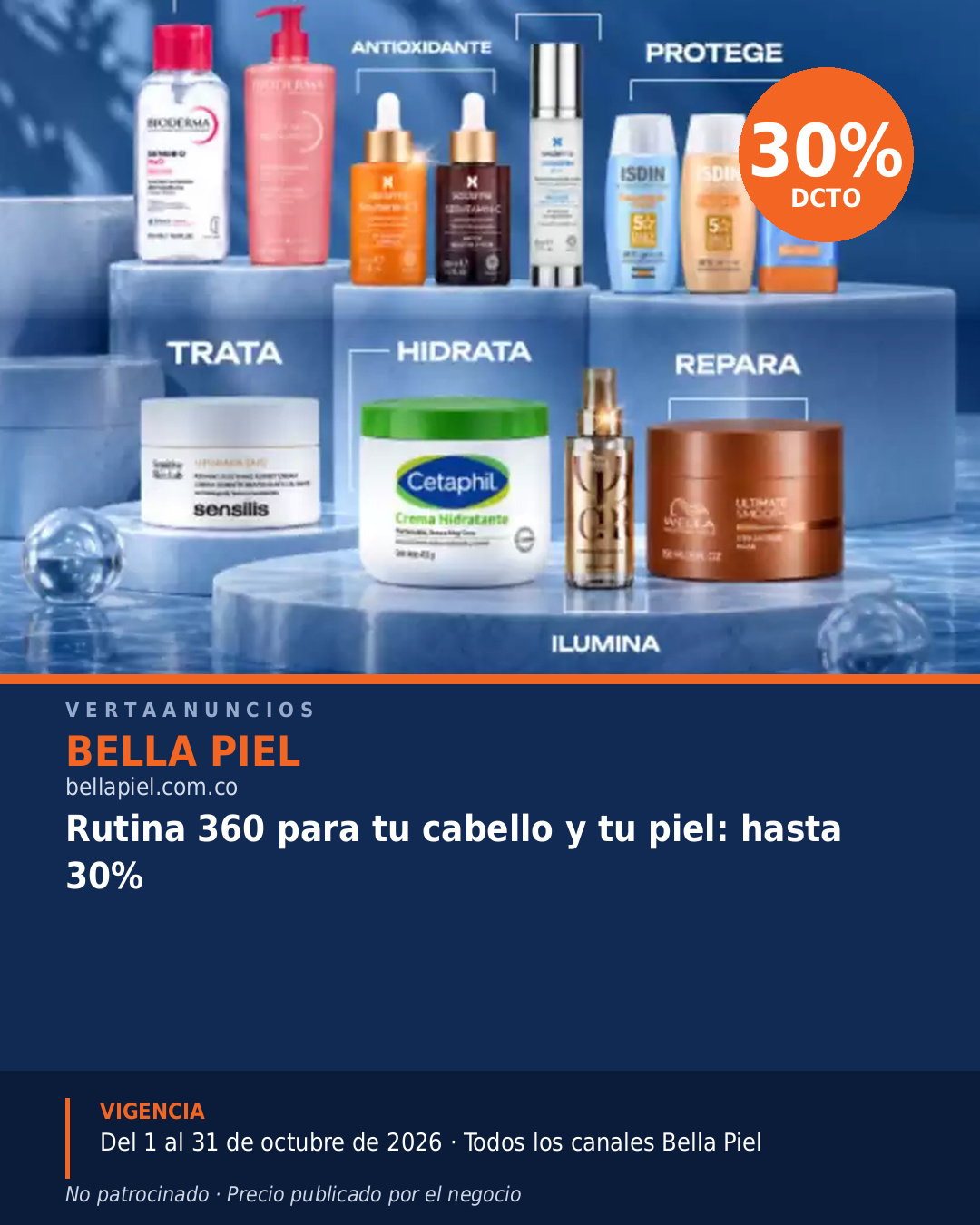 Rutina 360 para tu cabello y tu piel: hasta 30% — Bella Piel