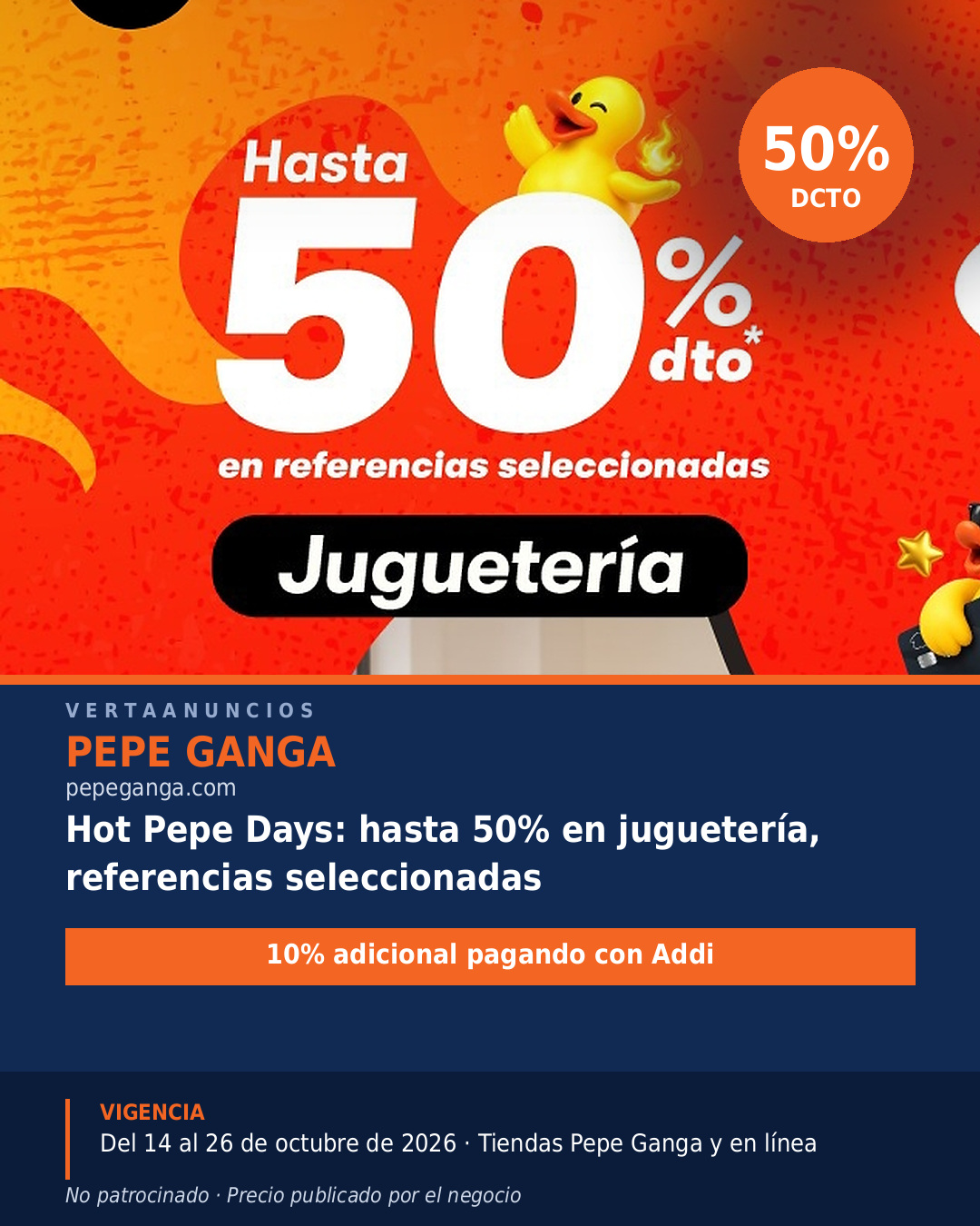 Hot Pepe Days: hasta 50% en juguetería, referencias seleccionadas — Pepe Ganga