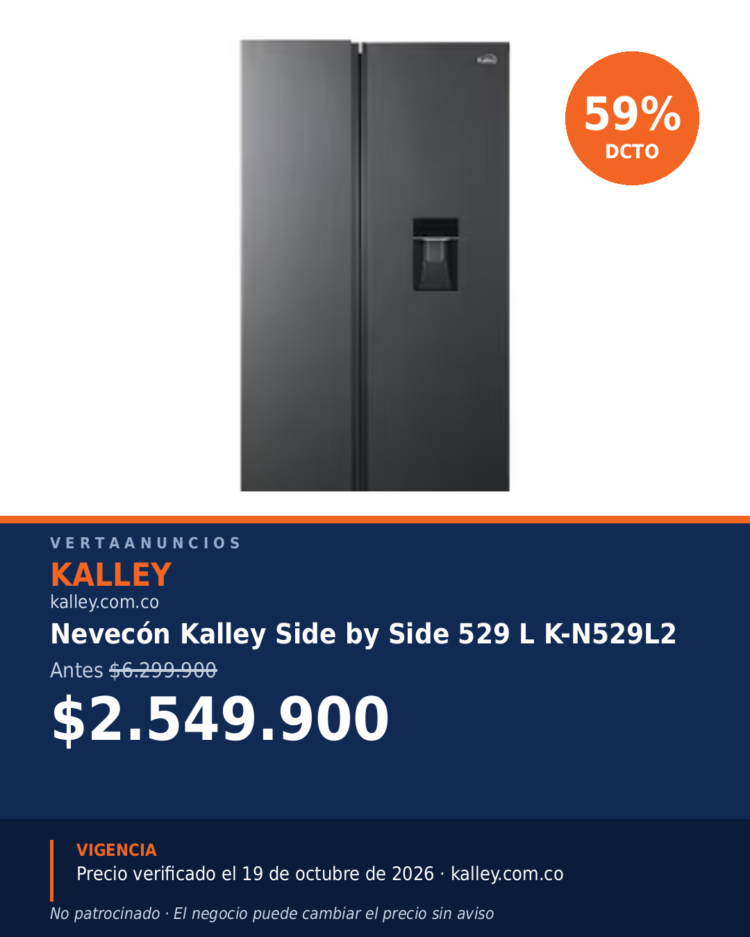 Nevecón Kalley Side by Side 529 L K-N529L2 — Kalley