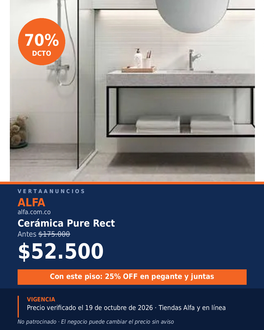 Cerámica Pure Rect — Alfa
