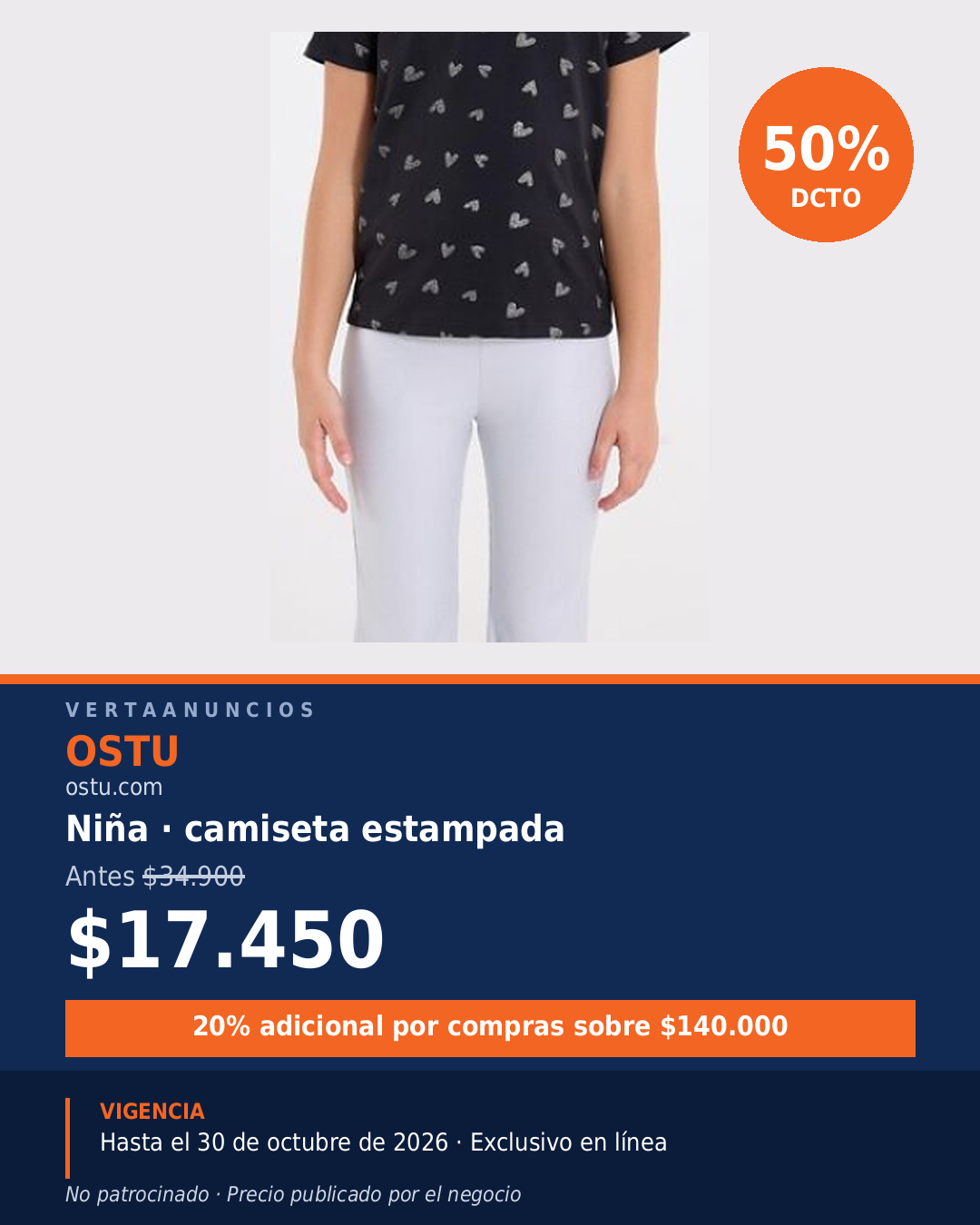 Niña · camiseta estampada — OSTU