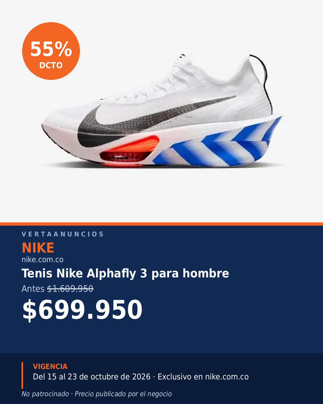Tenis Nike Alphafly 3 para hombre — Nike