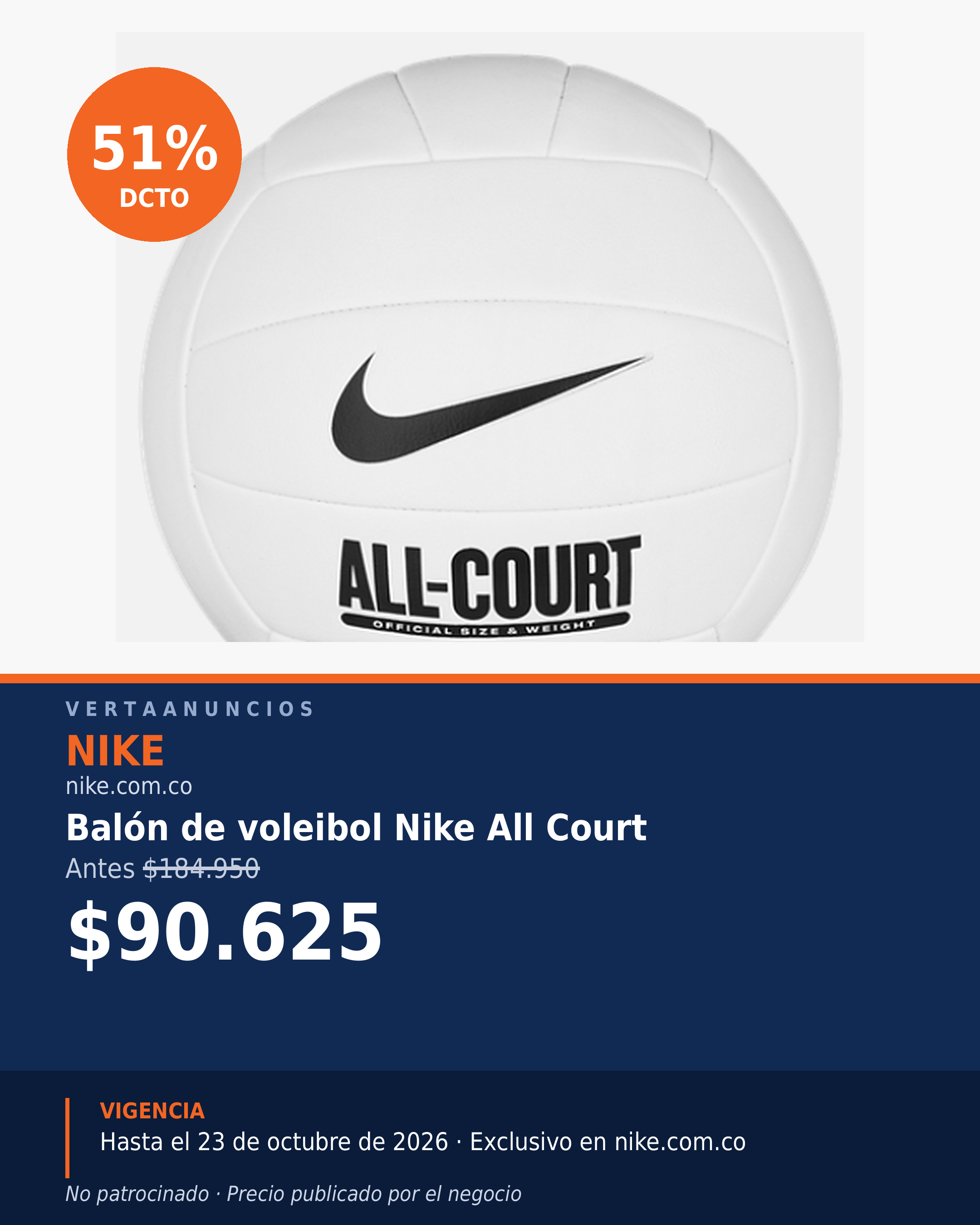 Balón de voleibol Nike All Court — Nike