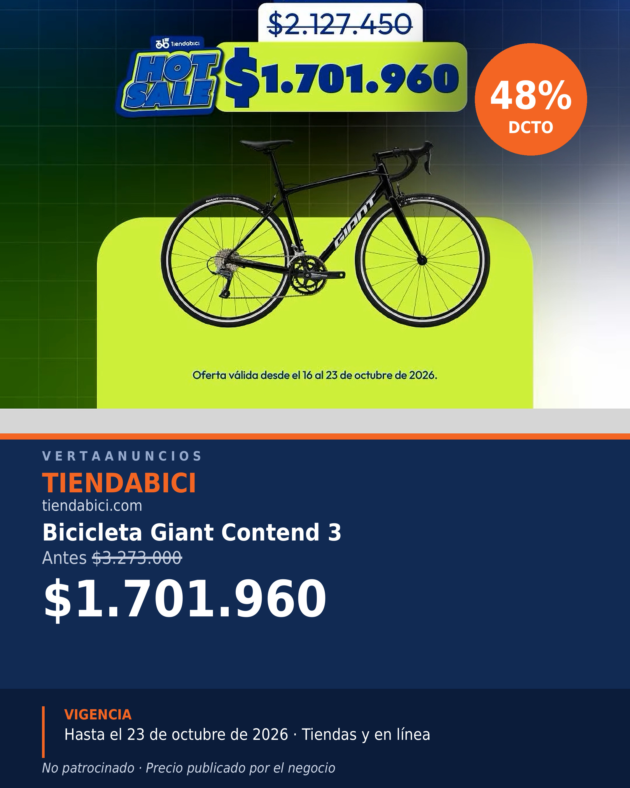 Bicicleta Giant Contend 3 — Tiendabici