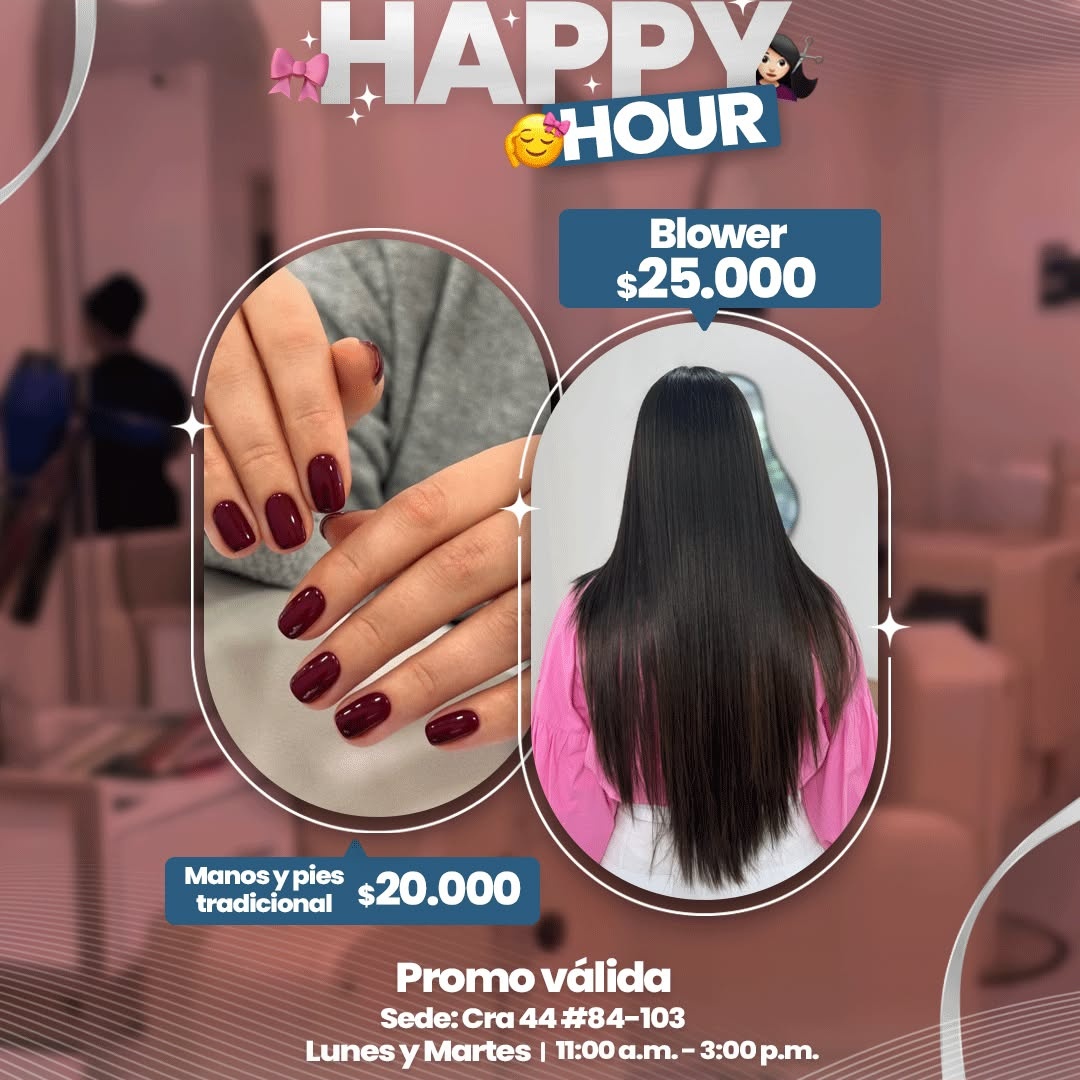 Happy hour: manos y pies $20.000 y blower $25.000 — Isabella Peluquería