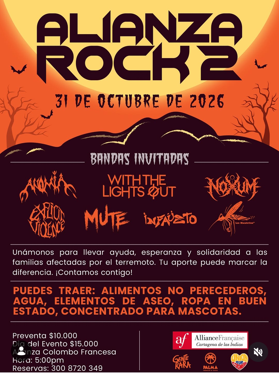 Alianza Rock 2: festival solidario de rock