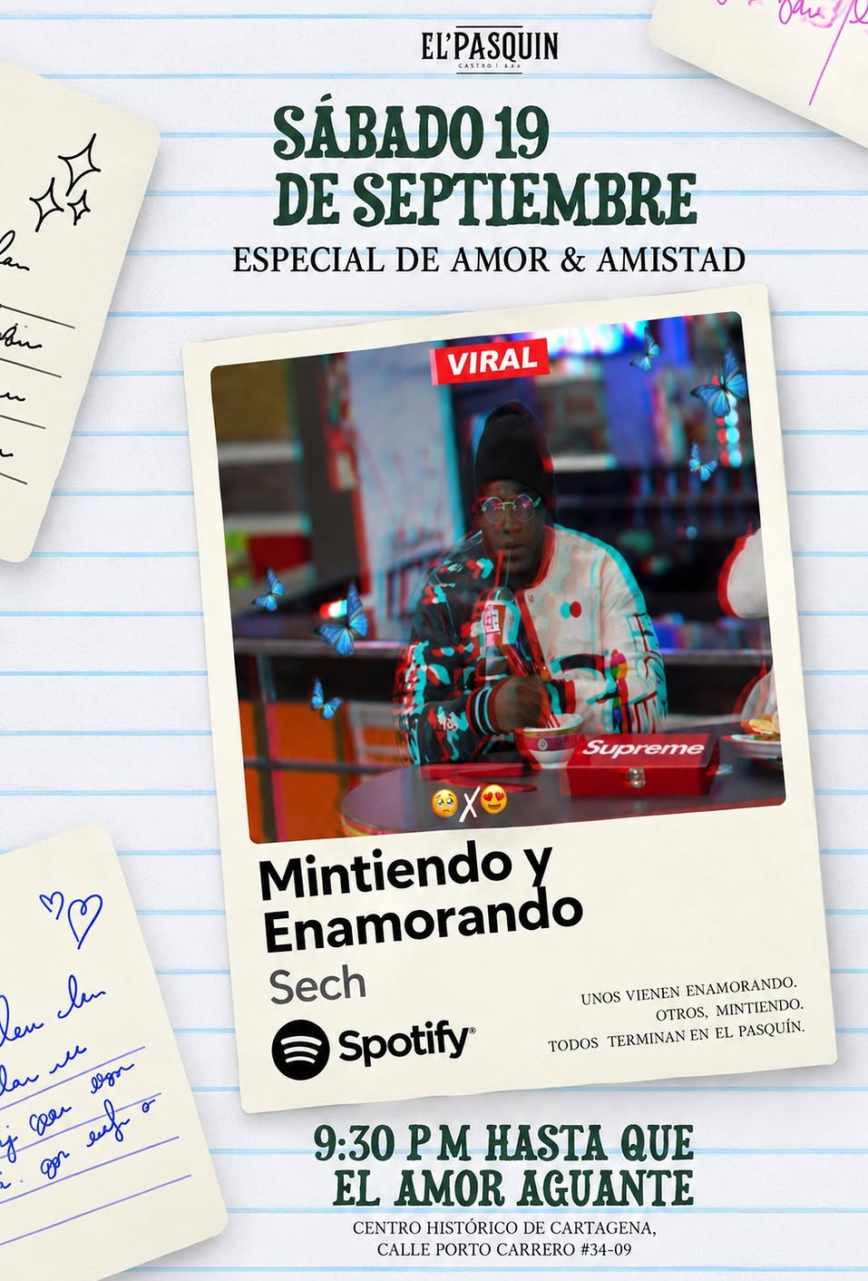 Especial de Amor & Amistad — noche en El Pasquín