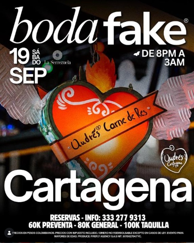 Boda Fake Cartagena — La Serrezuela