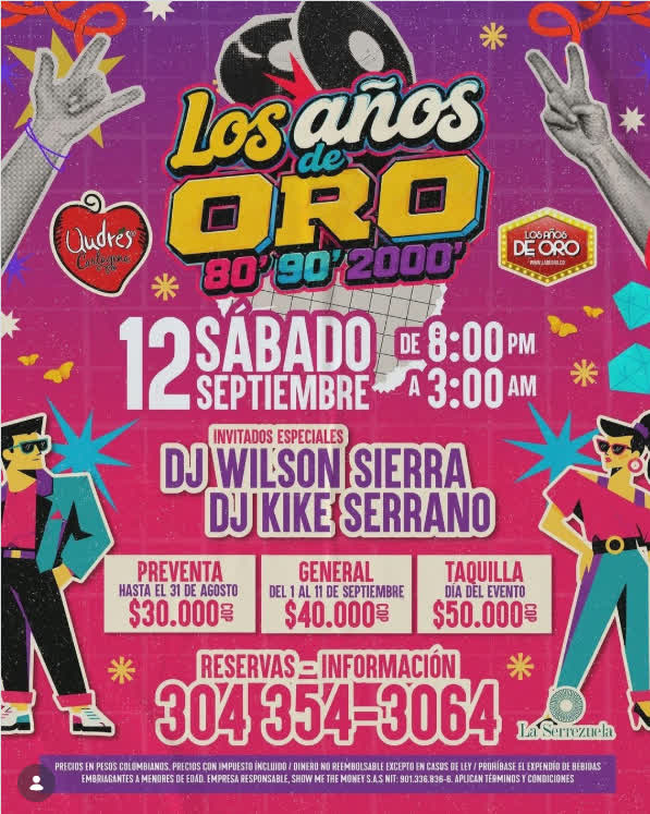 Los Años de Oro 80' 90' 2000 — La Serrezuela