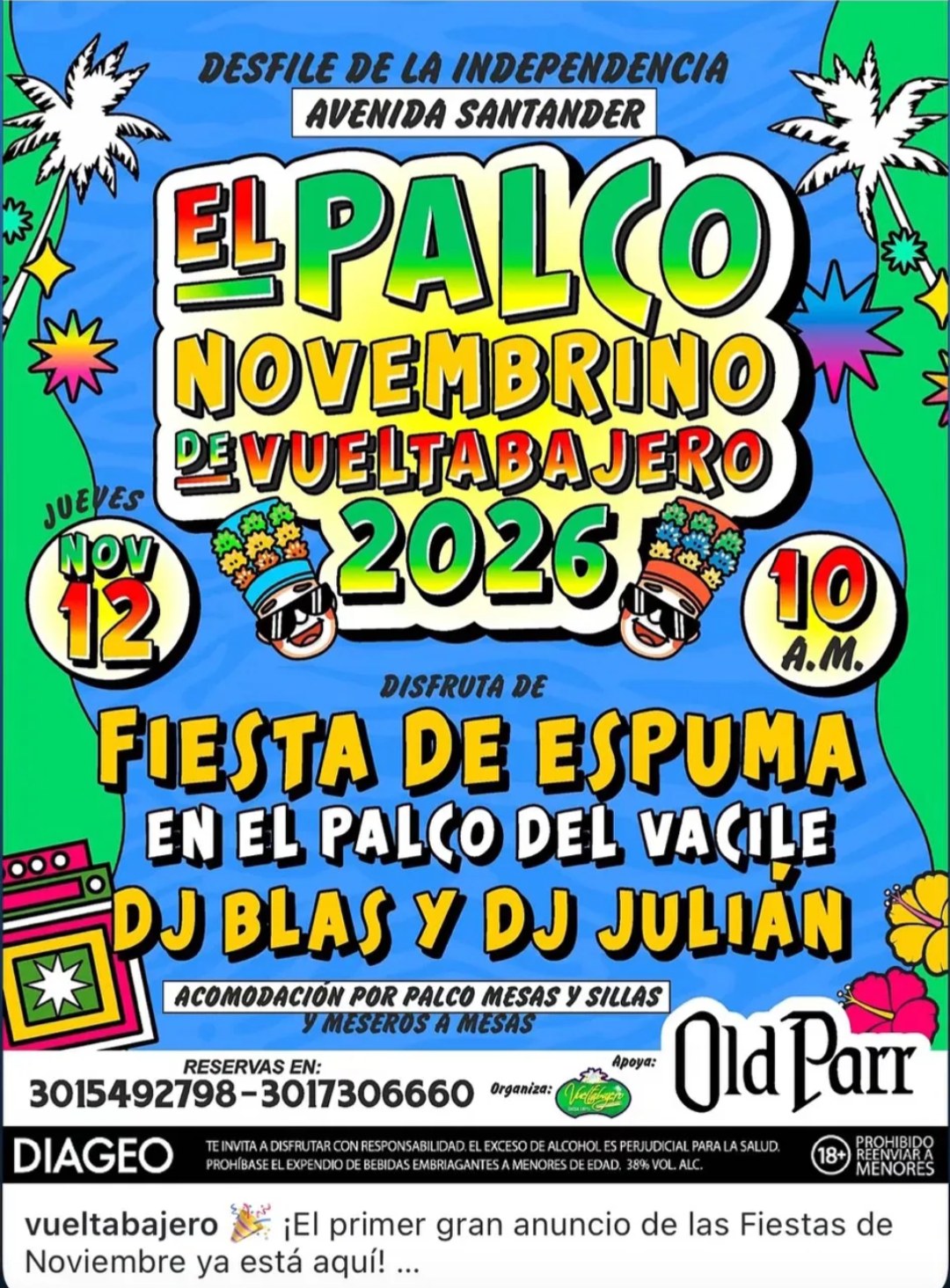 El Palco Novembrino de Vueltabajero 2026
